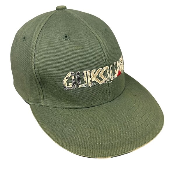 Quiksilver Olive Green Flexfit Hat Mens One Size Fits All Cotton/Spandex Blend - Picture 7 of 15